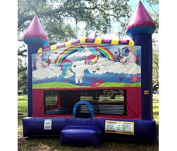UNICORN IN PINK MODULE DREAM CASTLE (basketball hoop included)